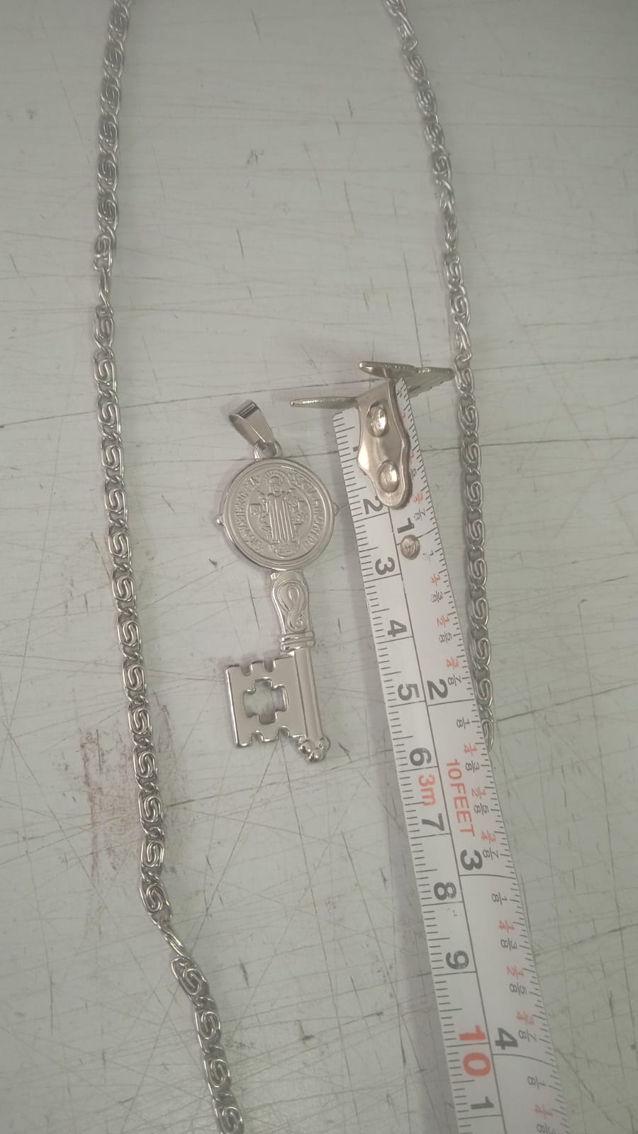 Collar llave San Benito Amuleto +CAJA SP